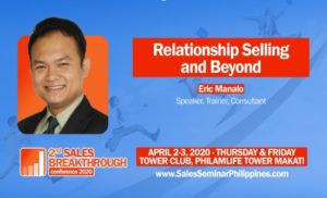 2nd Sales Breakthrough Conference 2020 welcomes Sales Trainer Eric Manalo- Executive Chronicles