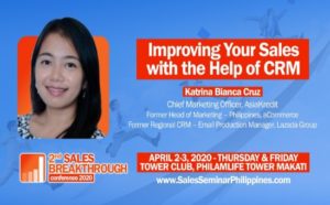 AsiaKredit CMO Katrina Bianca Cruz graces 2nd Sales Breakthrough 2020- Executive Chronicles